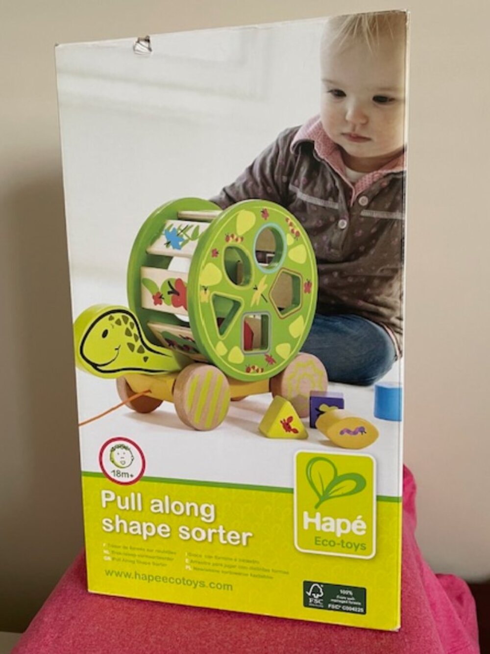 Hape Pull Along Shape Sorter Snail - Brand New –Wooden Pull Toy NWT